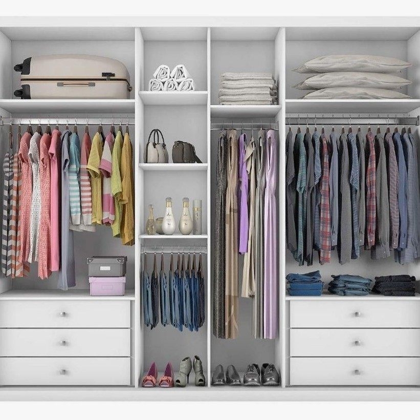 Большой шкаф для хранения одежды в спальню фото
